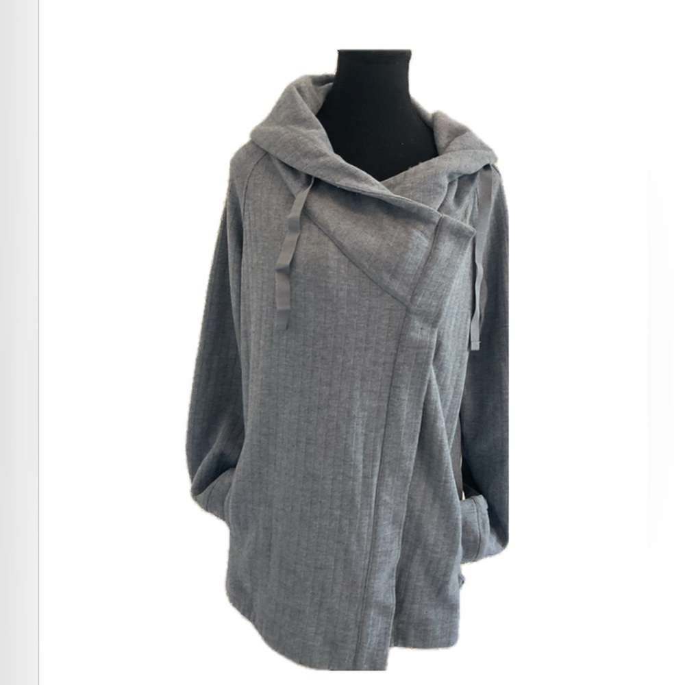 Shamblaha Yoga Company Long  Gray  Cowl Neck Sweater with pockets
